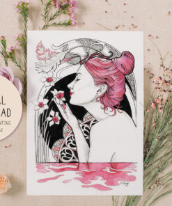 'Més Amor' Downloadable Print | Black & Pink Artwork