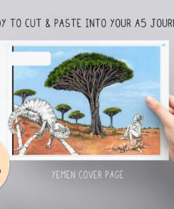 Yemen Bullet Journal Blank Theme / Printable for Journal or Planner (DIGITAL DOWNLOAD)