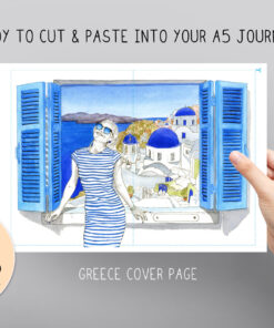 Greece Bullet Journal Blank Theme / Printable for Journal or Planner (DIGITAL DOWNLOAD)