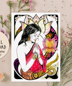 'Namaste' Downloadable Print | Vibrant Artwork