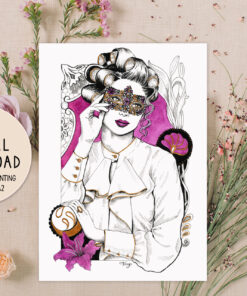 Dolce Vita Downloadable Print | Black & Berry Artwork