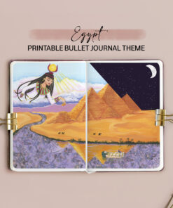 Egypt Bullet Journal Blank Theme / Printable for Journal or Planner (DIGITAL DOWNLOAD)