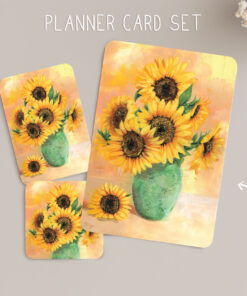 Sunflower Planner Card Set