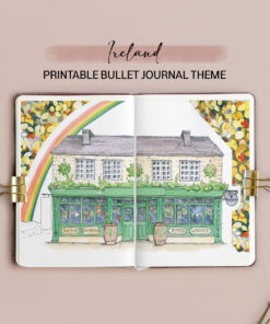 Ireland Bullet Journal Blank Theme / Printable for Journal or Planner (DIGITAL DOWNLOAD)