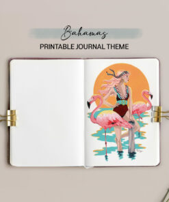 Bahamas Journal Blank Theme / Printable for Journal or Planner (DIGITAL DOWNLOAD)